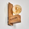 Heimola Applique Marrone, Aspetto del legno, 1-Luce