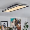 Nabbas Plafoniera LED Nero, 1-Luce, Telecomando