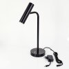 Dalheim Lampada da tavolo LED Nero, 1-Luce