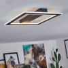 Katila Plafoniera LED Nero, 1-Luce