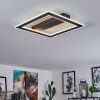 Katila Plafoniera LED Nero, 1-Luce