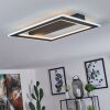 Katila Plafoniera LED Nero, 1-Luce