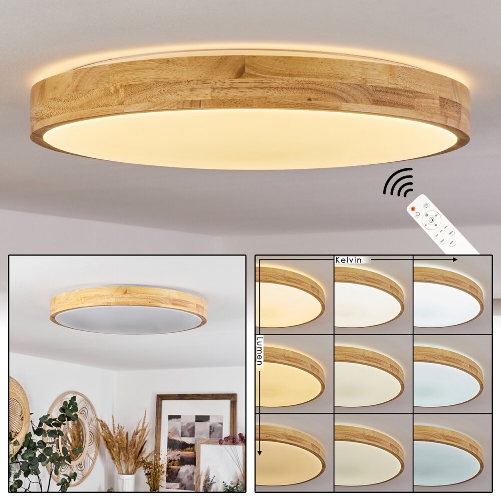 Samaira Plafoniera LED Écru, 1-Luce, Telecomando main product photo