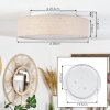 Jakkila Plafoniera LED Bianco, 1-Luce
