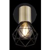 Globo XARA Applique Ottone antico, Nero, 1-Luce