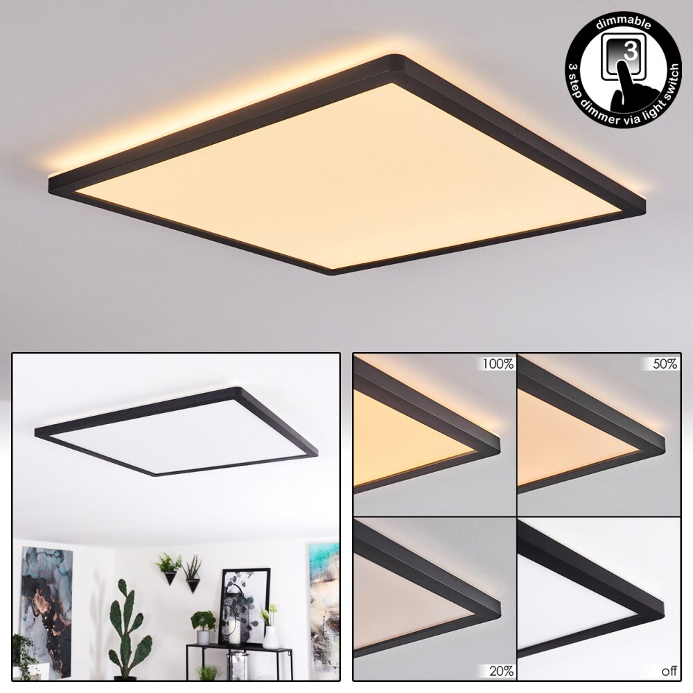 Boyero Plafoniera LED Nero, Bianco, 1-Luce main product photo