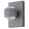 Eglo SESIMBA Applique LED Argento, 2-Luci