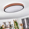 Kelva Plafoniera LED Marrone, Nero, Bianco, 1-Luce