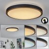 Kelva Plafoniera LED Ottone antico, Nero, Bianco, 1-Luce