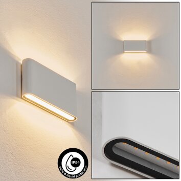 Tammisaari Applique da esterno LED Trasparente, chiaro, Bianco, 1-Luce