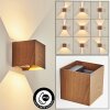 Tamarin Applique da esterno LED Antracite, Marrone, Aspetto del legno, 1-Luce