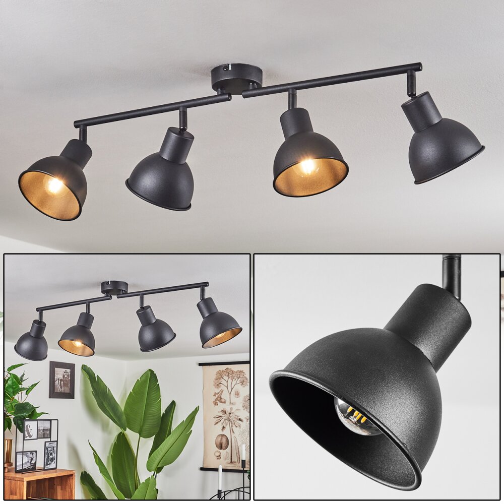 Kansela Plafoniera Nero, 4-Luci main product photo