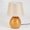 Stampa Lampada da tavolo Marrone, Aspetto del legno, 1-Luce