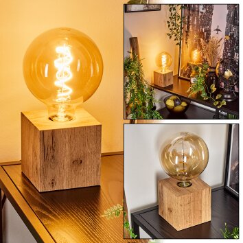 Heimola Lampada da tavolo Legno chiaro, 1-Luce