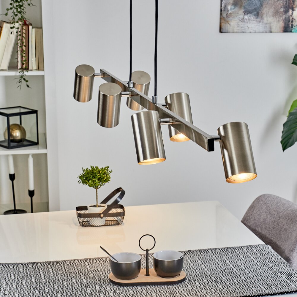 Zuoz Lampada a Sospensione Nichel opaco, 6-Luci main product photo