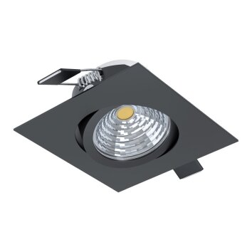 Eglo SALICETO Lampada da incasso LED Nero, 1-Luce