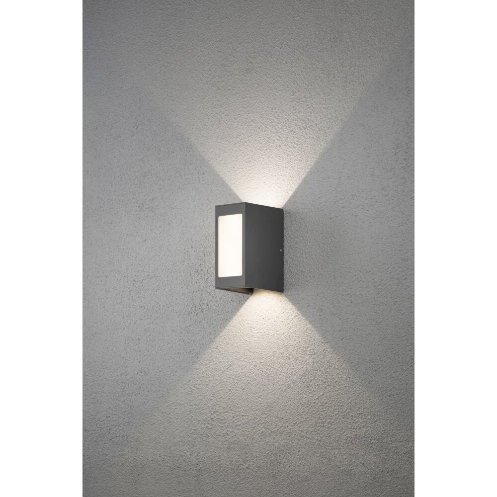 Konstsmide Cremona Applique LED Antracite, 2-Luci main product photo