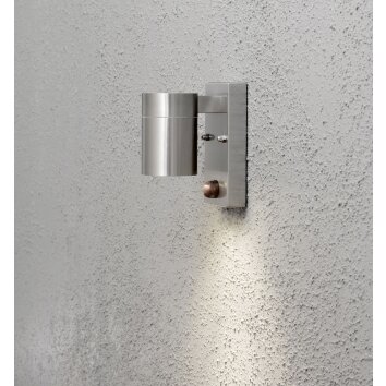 Konstsmide MODENA Applique Acciaio inox, 1-Luce, Sensori di movimento