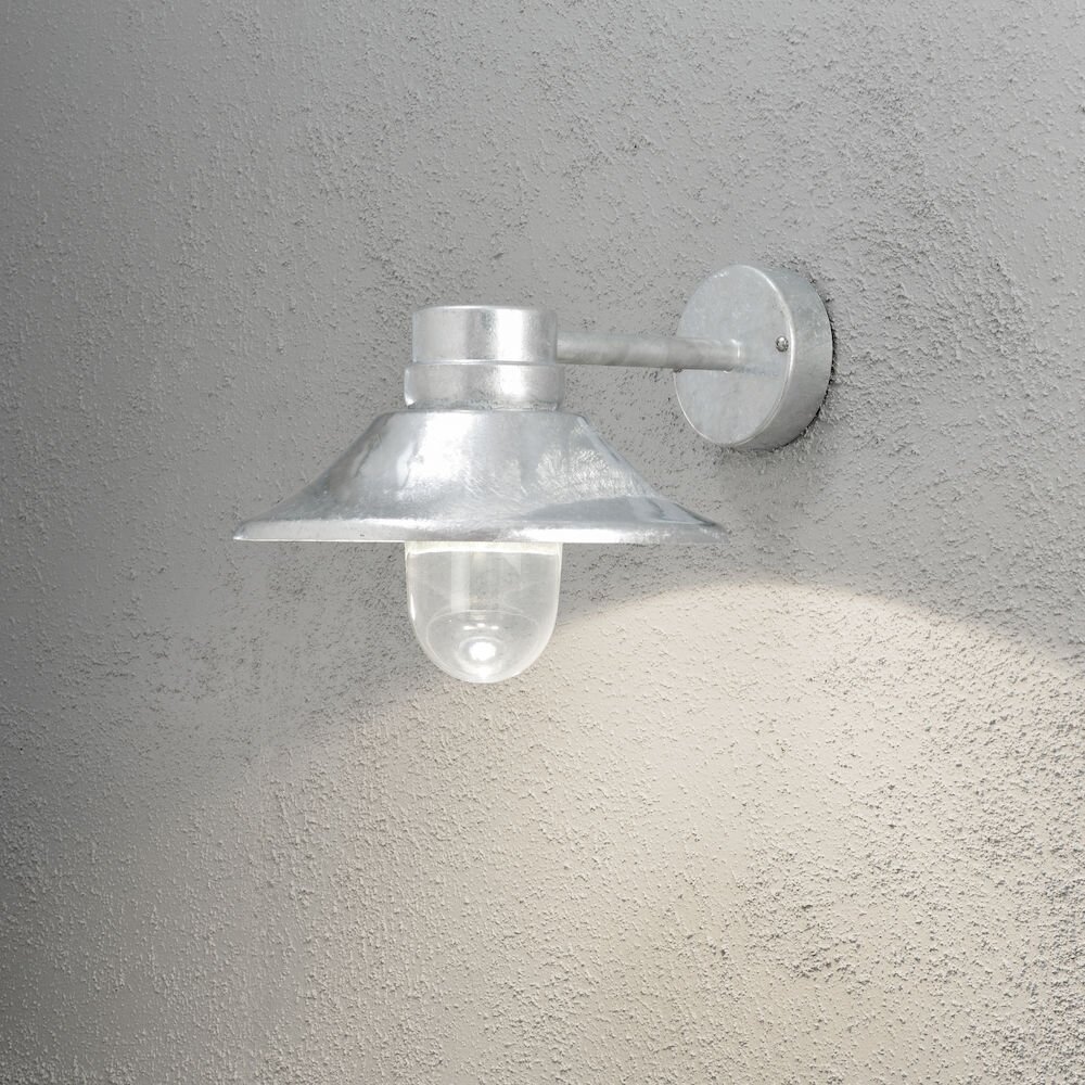 Konstsmide Vega Applique LED Zincato, 1-Luce main product photo