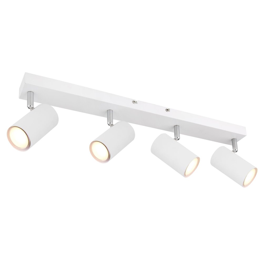 Globo ROBBY Plafoniera Cromo, Bianco, 4-Luci main product photo