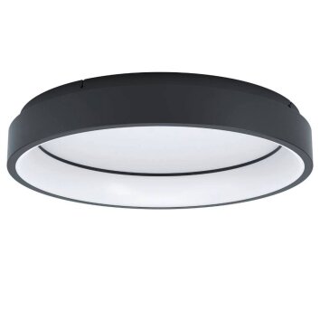 Eglo MARGHERA-Z Plafoniera LED Nero, 4-Luci, Cambia colore