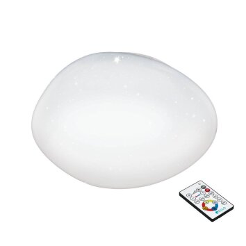 Eglo SILERAS-Z Plafoniera LED Bianco, 3-Luci, Cambia colore