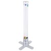 Globo MENDOZA Lampada da tavolo LED Argento, Trasparente, chiaro, 1-Luce, Cambia colore