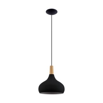 Eglo SABINAR Lampadario a sospensione Marrone, Nero, 1-Luce