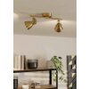 Eglo SERAS Plafoniera LED Oro, Ottone, 2-Luci