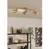 Eglo SERAS Plafoniera LED Oro, Ottone, 3-Luci