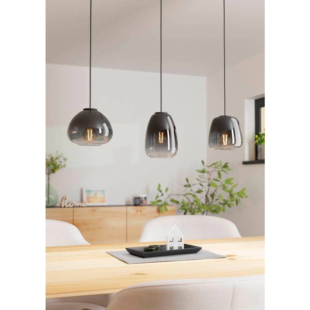 Eglo AGUILARES Lampadario a sospensione Nero, 3-Luci main product photo