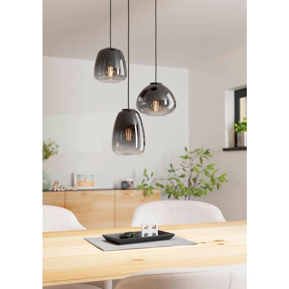 Eglo AGUILARES Lampadario a sospensione Nero, 3-Luci main product photo