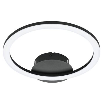 Eglo PARRAPOS-Z Plafoniera LED Nero, 1-Luce