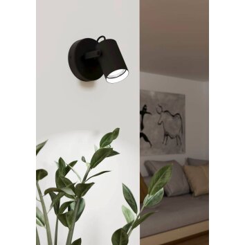 Eglo SOREGO Applique LED Nero, 1-Luce