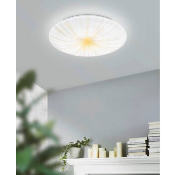 Eglo NIEVES Plafoniera LED Bianco, 1-Luce