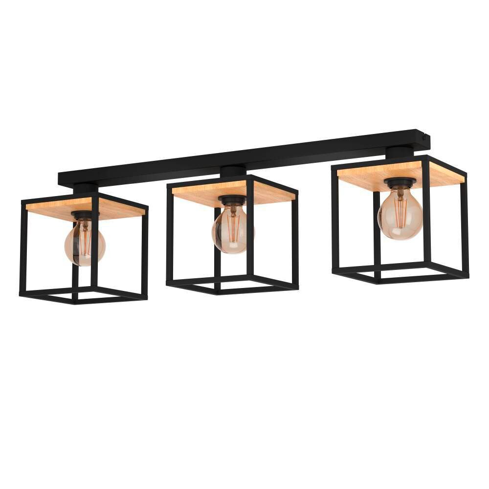 Eglo LIBERTAD Plafoniera Marrone, Nero, 3-Luci main product photo
