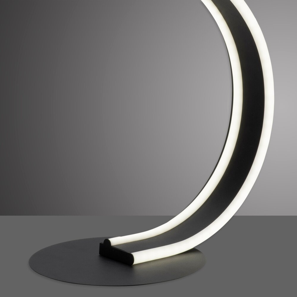 Leuchten-Direkt Q-VITO Lampada da tavolo LED Antracite, 1-Luce, Telecomando