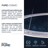 Paul Neuhaus PURE-COSMO Lampada a Sospensione LED Alluminio, 25-Luci, Telecomando