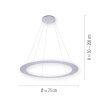 Paul Neuhaus PURE-COSMO Lampada a Sospensione LED Alluminio, 25-Luci, Telecomando