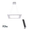 Paul Neuhaus PURE-COSMO Lampada a Sospensione LED Alluminio, 21-Luci, Telecomando