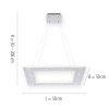 Paul Neuhaus PURE-COSMO Lampada a Sospensione LED Alluminio, 21-Luci, Telecomando