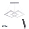 Paul Neuhaus PURE-COSMO Lampada a Sospensione LED Alluminio, 44-Luci, Telecomando