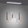 Paul Neuhaus PURE-GEMIN Lampada a Sospensione LED Alluminio, Nero, 10-Luci