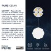 Paul Neuhaus PURE-GEMIN Plafoniera LED Alluminio, Nero, 12-Luci