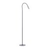 Paul Neuhaus PURE-GEMIN Lampada da terra LED Alluminio, Nero, 1-Luce