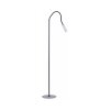 Paul Neuhaus PURE-GEMIN Lampada da terra LED Alluminio, Nero, 1-Luce