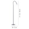 Paul Neuhaus PURE-GEMIN Lampada da terra LED Alluminio, Nero, 1-Luce