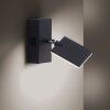 Paul Neuhaus PURE-MIRA Applique LED Nero, 2-Luci, Telecomando