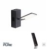 Paul Neuhaus PURE-MIRA Applique LED Nero, 2-Luci, Telecomando