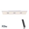 Paul Neuhaus PURE-NEO Plafoniera LED Alluminio, 3-Luci, Telecomando